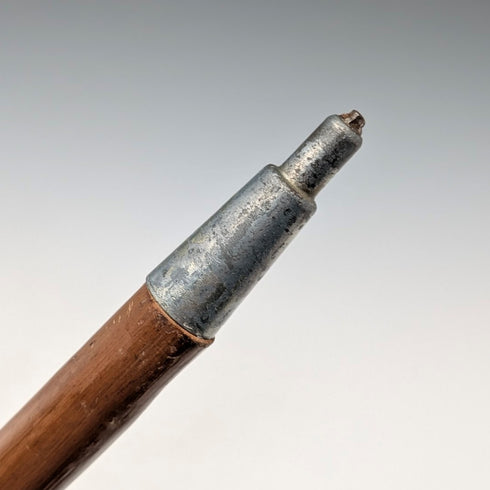 復古歐洲之旅彎柄旅遊手杖棕色桿 92 厘米